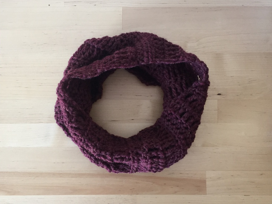 Completed Denver Cowl pattern from DomiknitsCreations