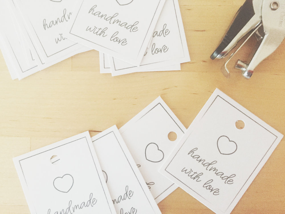 Handmade hang tags