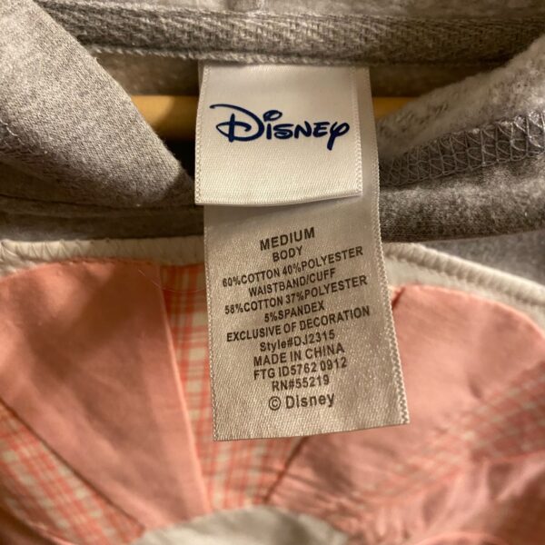 Grey + Pink Quilt Applique Sweatshirt - Image 3
