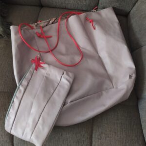 PURPLE TOTEBAG WITH PURSE
