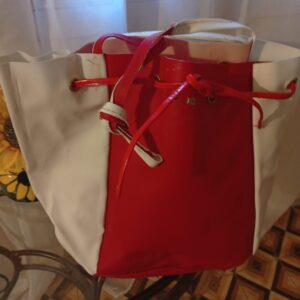 RED AND WHITE BAG